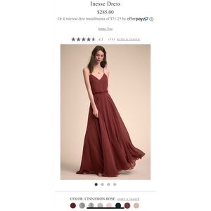 BHLDN Inesse Dress - Cinnamon Rose